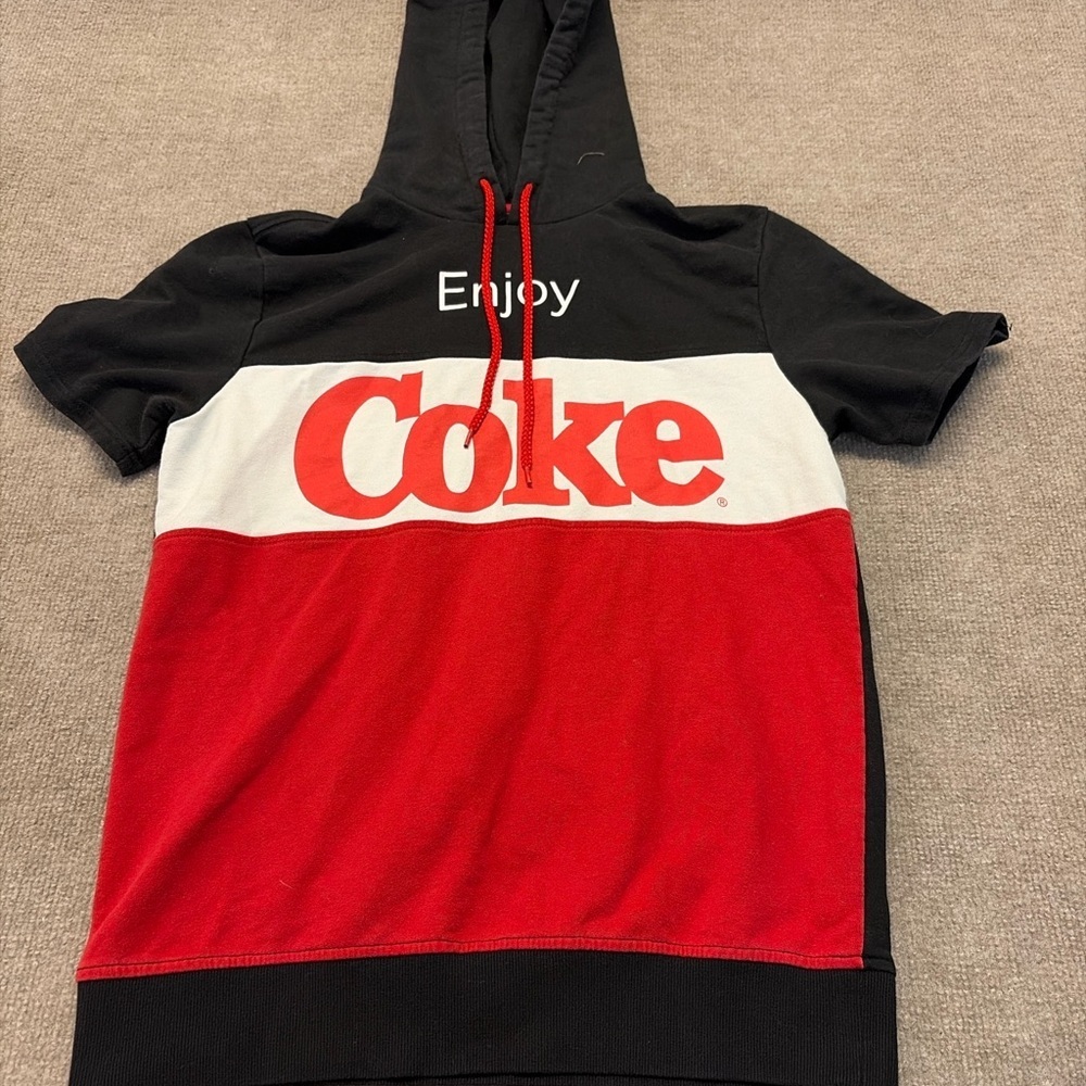 Coca Cola Short Sleeve Tee - Black, White, and Red 1734